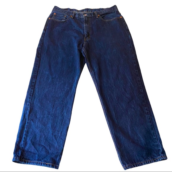 Levi's Other - Levi’s 550 Dark Wash Rigid Denim High-Rise (13”) Straight Leg Men’s Jeans 38x30